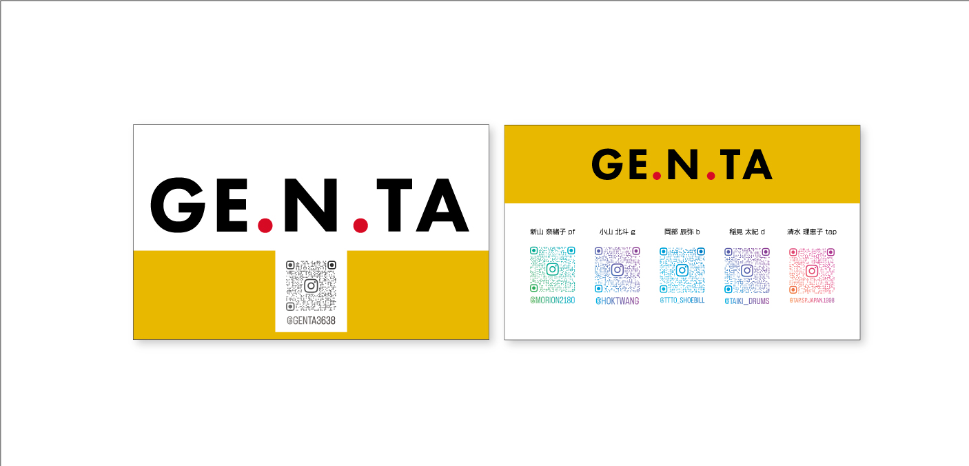 「GE.N.TA」カードデザイン